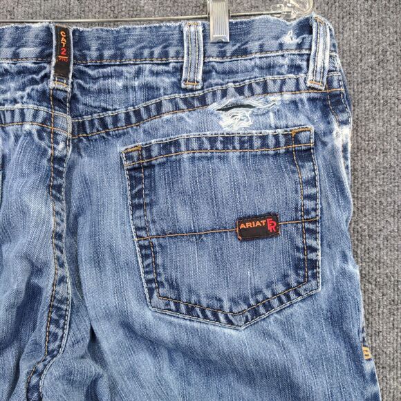 Ariat FR Men's M4 Low Rise Boot Jeans Blue Size 36x30 Set of 2 100% Cotton - Picture 11 of 16